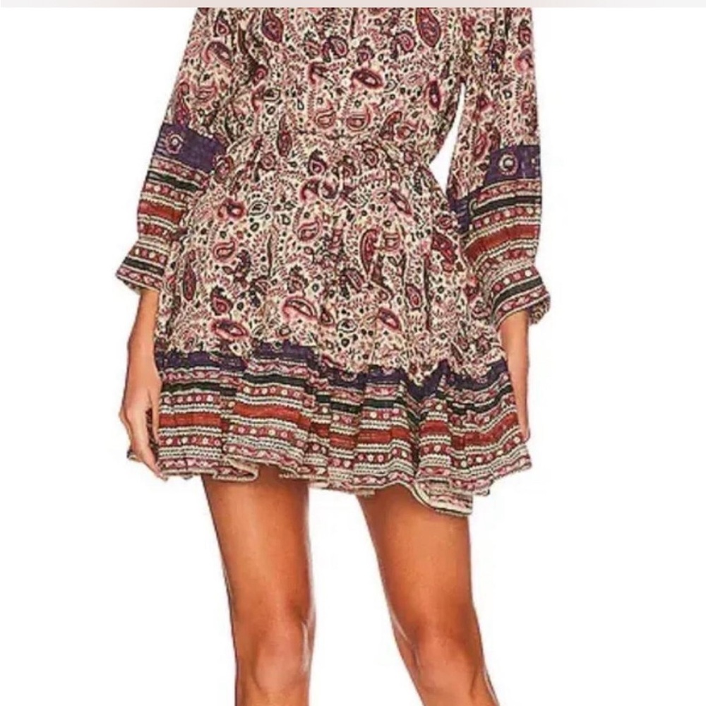 Cleobella Reign Mini Dress in
Laurel Block Print